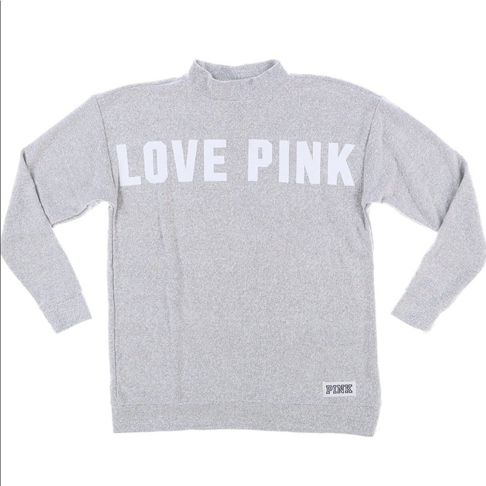 Victoria Secret Pink Sweatshirt Sweater Gray Size Small